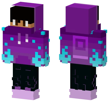 Purple Gamer Minecraft skin
