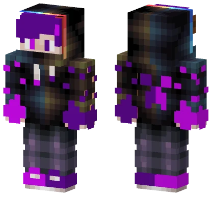 Purple Gamer Boy Minecraft skin