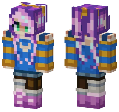 Purple Gemstone Princess Minecraft skin