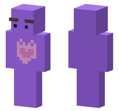 Purple Ghost Minecraft skin