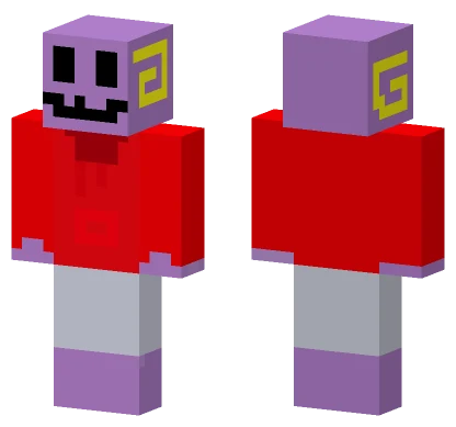 Purple Ghost Figure Minecraft skin