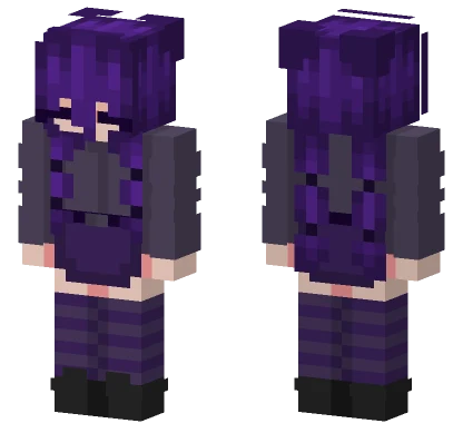 Purple Girl Minecraft skin