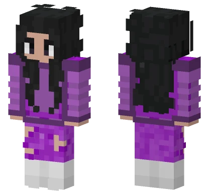 Purple Girl Minecraft skin