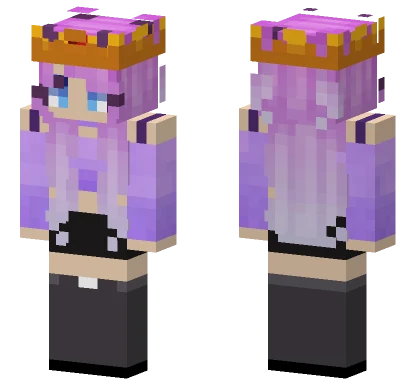 Purple Girl Minecraft skin