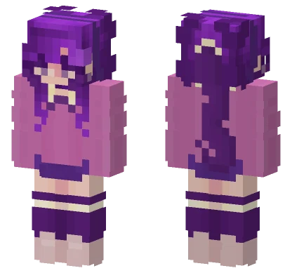 Purple Girl Minecraft skin