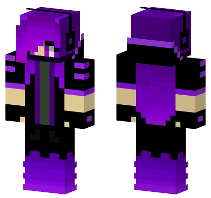 Purple Girl Minecraft skin