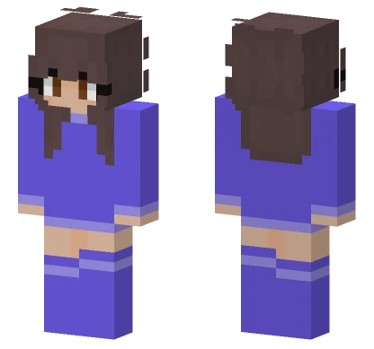 Purple Girl Minecraft skin