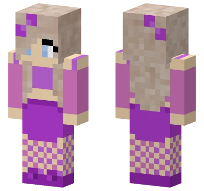 Purple Girl Minecraft skin