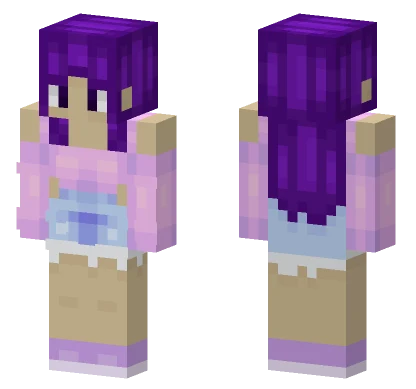 Purple Girl Skin Minecraft skin
