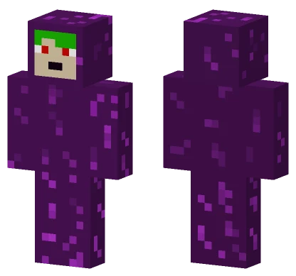 Purple Glitch Boy Minecraft skin