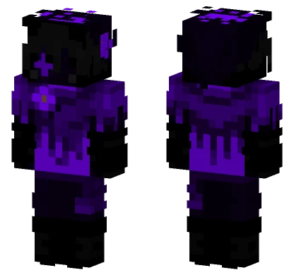 Purple Glitch Monster Minecraft skin