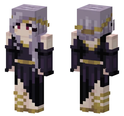 Purple Gold Mage Minecraft skin