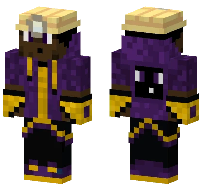 Purple Gold Outfit Minecraft skin