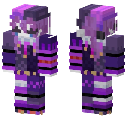 Purple Goth Outfit Minecraft skin