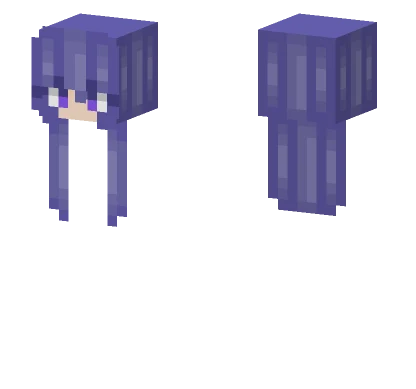 Purple Hair Girl Minecraft skin