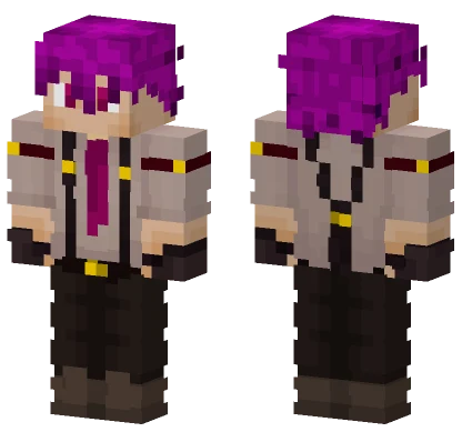 Purple Haired Girl Minecraft skin