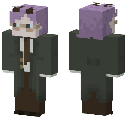 Purple Haired Girl Minecraft skin