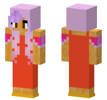Purple Hat Girl Minecraft skin