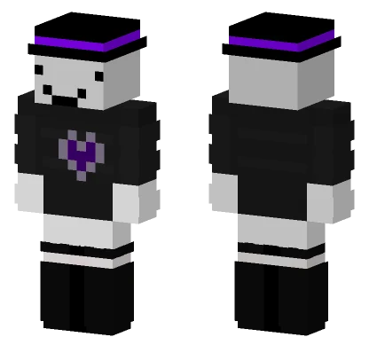 Purple Hat Man Minecraft skin