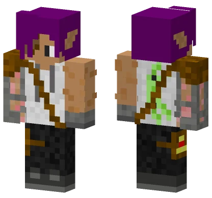 Purple Hat Scientist Minecraft skin