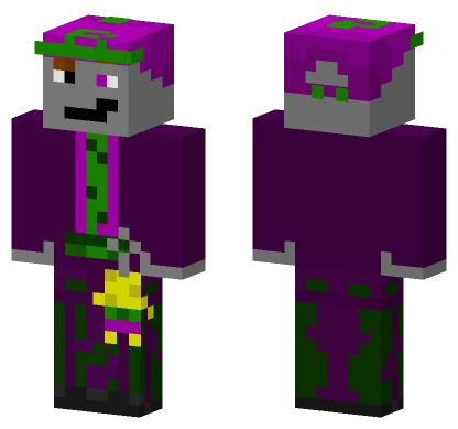 Purple Hooded Figure Minecraft skin