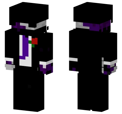 Purple Hooded Figure Minecraft skin