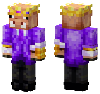 Purple Hooded Figure Minecraft skin
