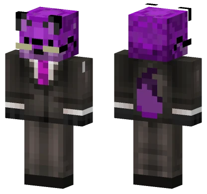Purple Hooded Figure Minecraft skin