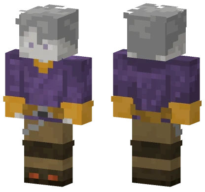 Purple Hooded Figure Minecraft skin