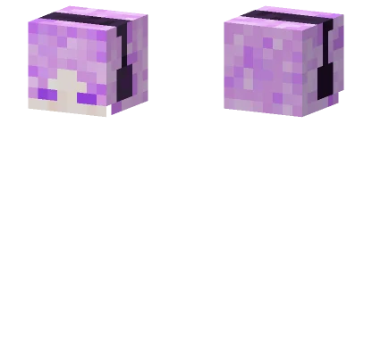 Purple Hooded Figure Minecraft skin