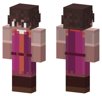Purple Hoodie Girl Minecraft skin