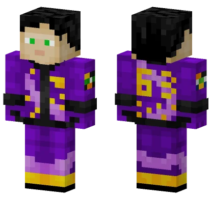 Purple Jacket Racer Minecraft skin