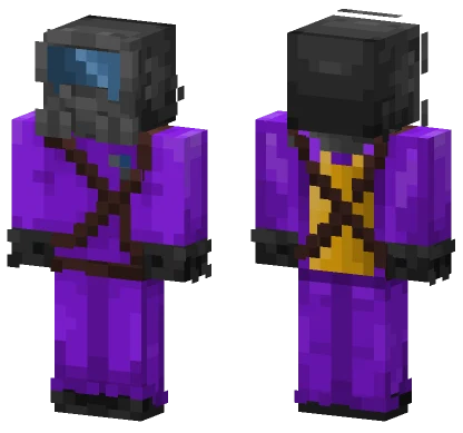 Purple Lethal Company Minecraft skin