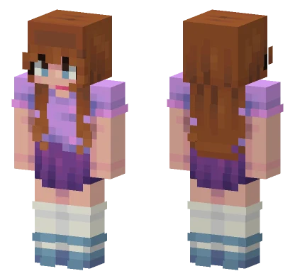 Purple Love SF Minecraft skin