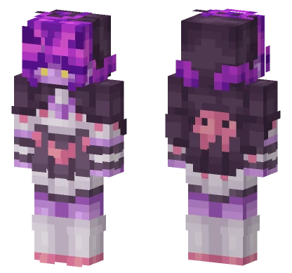 Purple Mage Dress Minecraft skin