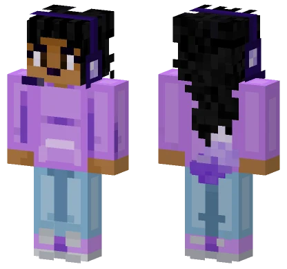 Purple Mage Outfit Minecraft skin