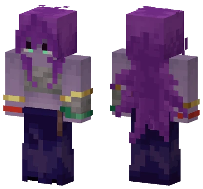 Purple Mage Robes Minecraft skin
