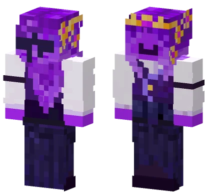 Purple Mage Robes Minecraft skin
