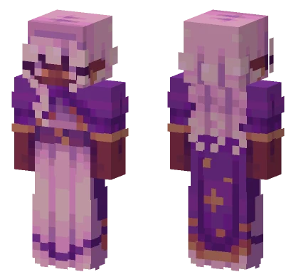 Purple Mage Robes Minecraft skin