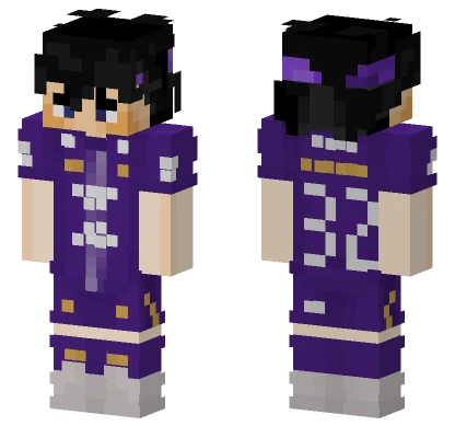 Purple Magician Outfit Minecraft skin