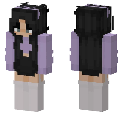 Purple Masked Girl Minecraft skin