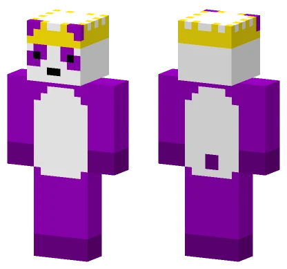 Purple Panda Minecraft skin
