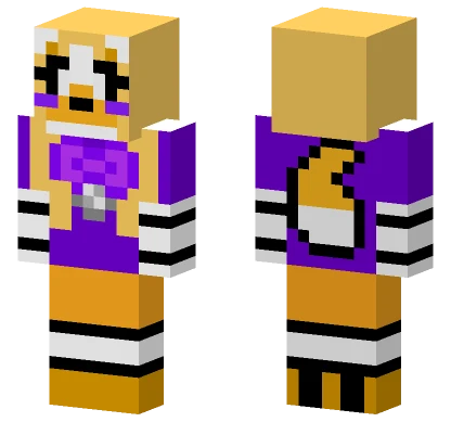 Purple Panda Hoodie Minecraft skin