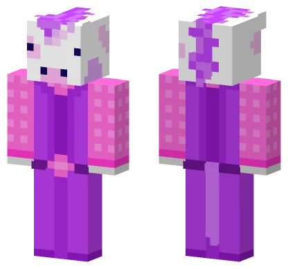 Purple Pink Present Suit Minecraft skin