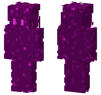 Purple Pixel Ghost Minecraft skin