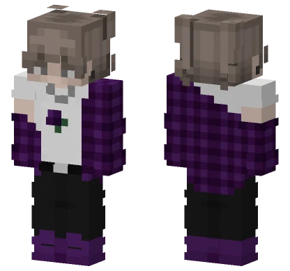 Purple Plaid Outfit Minecraft skin