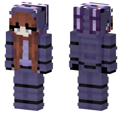 Purple Rabbit Character Minecraft skin
