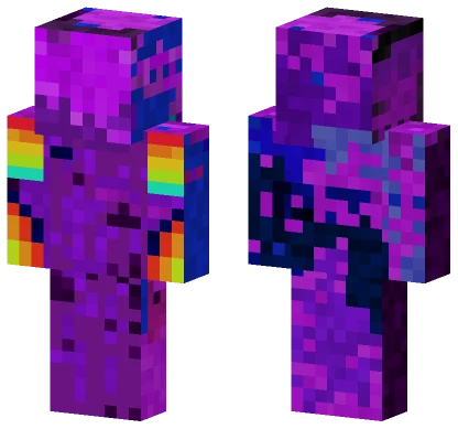 Purple Rainbow Skin Minecraft skin