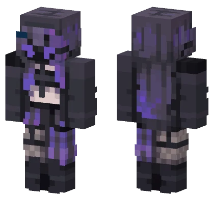 Purple Reaper Girl V2 Minecraft skin