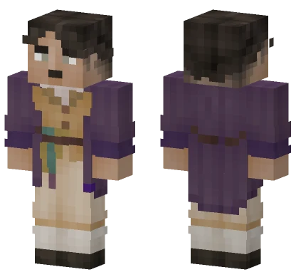 Purple Robed Girl Minecraft skin